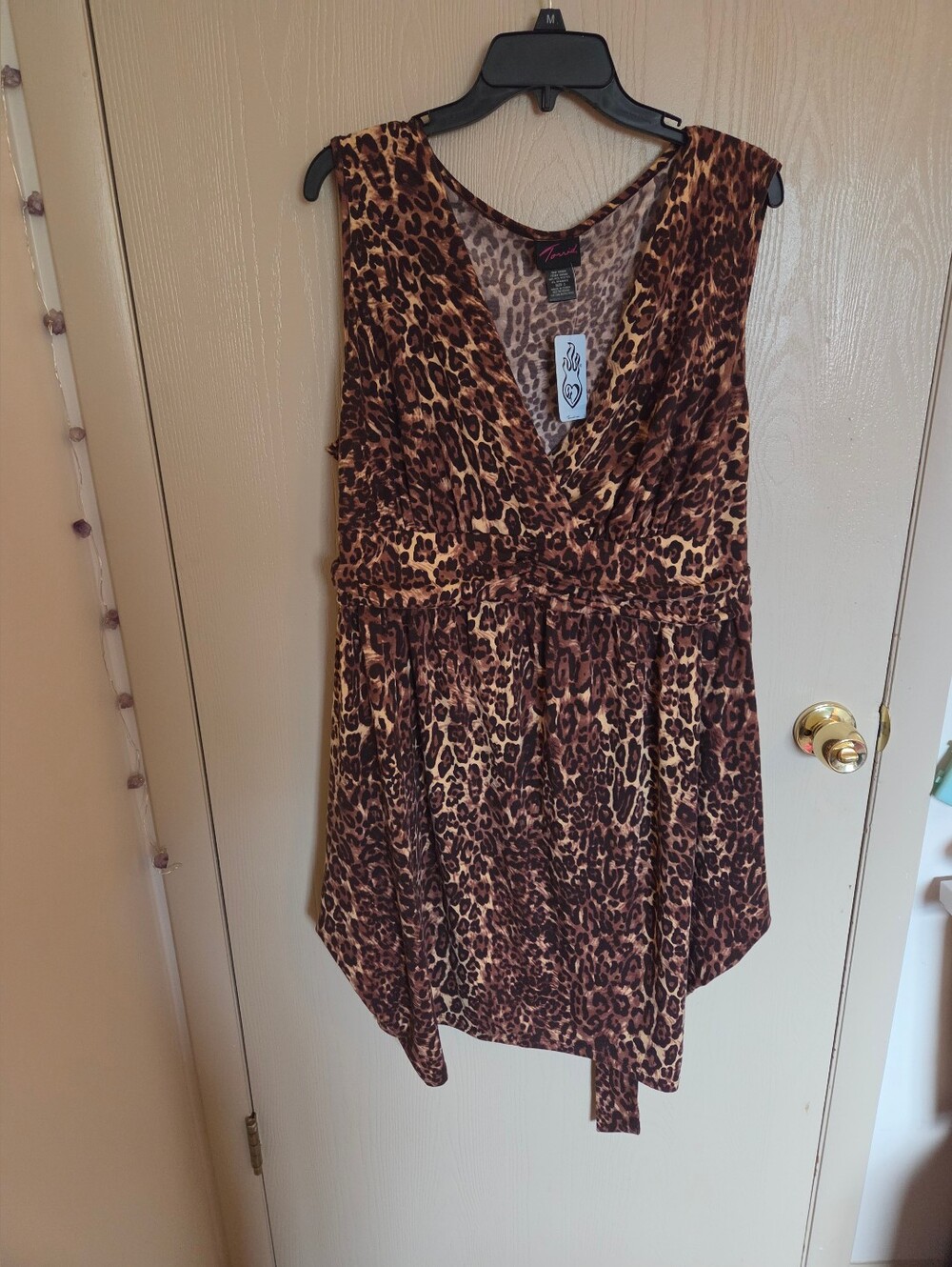 Torrid Vintage Y2K Grunge Leopard Triangle Skirt Dress 3XL NWT